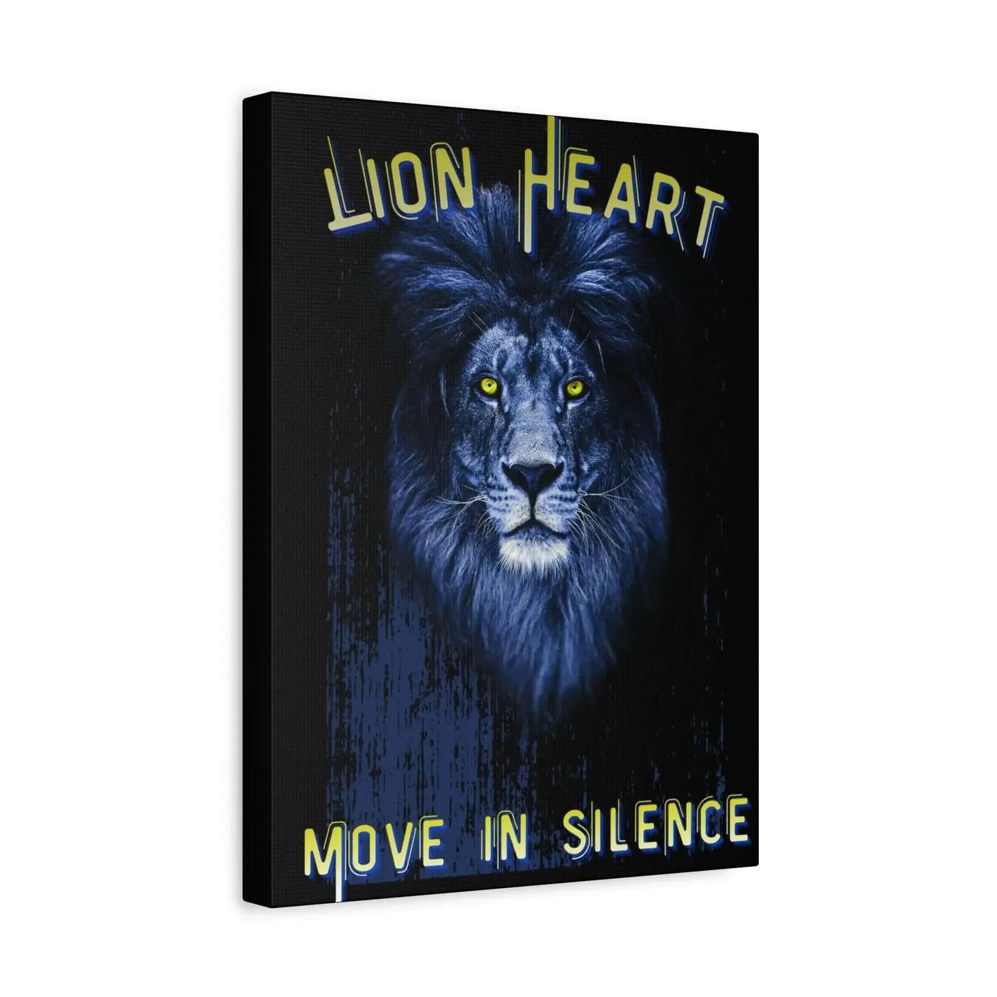 Lion Heart Move in Silence Canvas Art - One OF One CreaXtions
