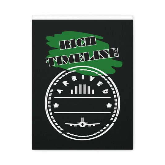 Rich Timeline Canvas Art Matte Stretched Canvas Wall Art 9x12 12x16 16x20 Vertical Portrait - One OF One CreaXtions