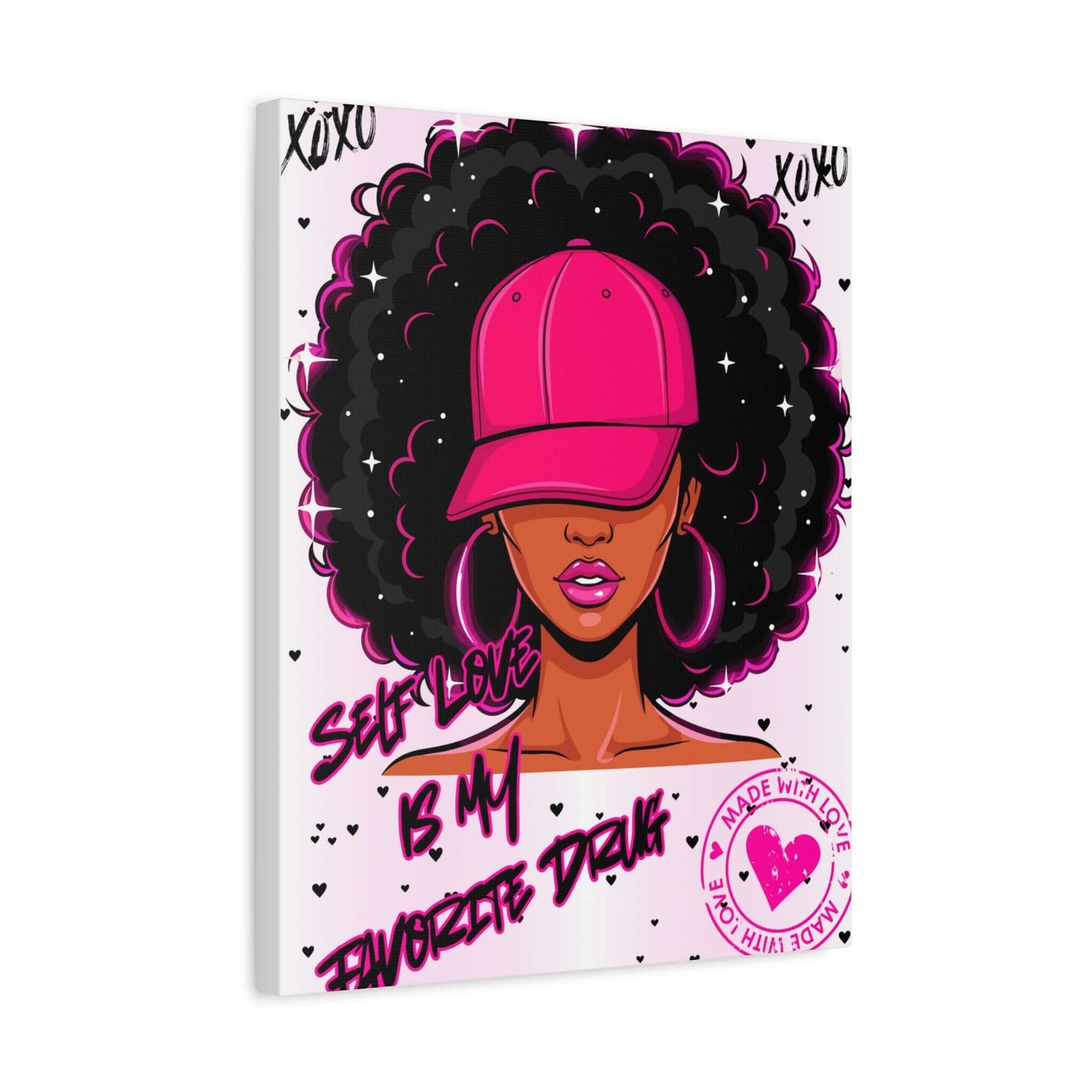 Self-Love Afro Chic Matte Canvas Wall Art -Afro Chic Wall Art