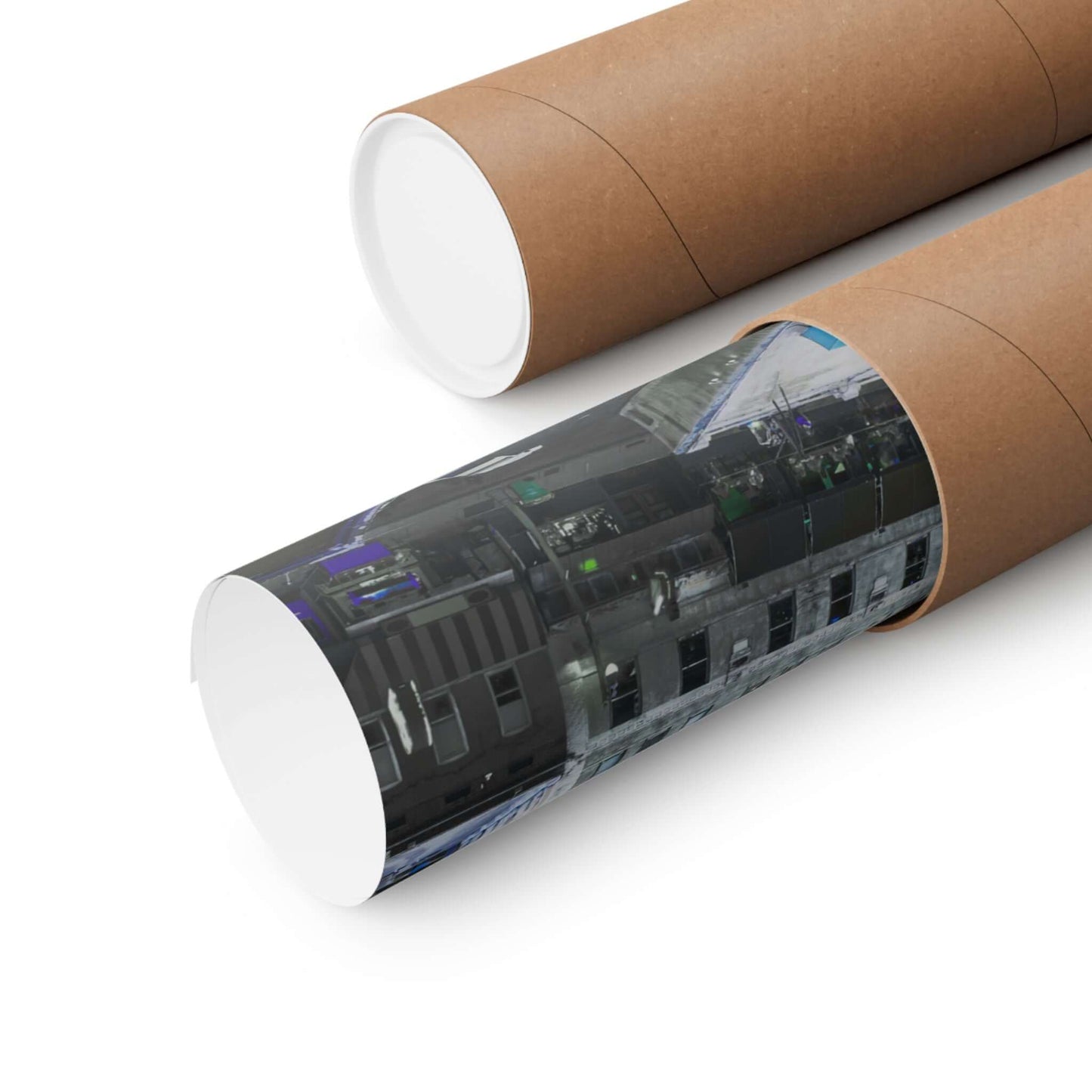 Memphis Cityscape Matte Poster — Vertical Wall Art