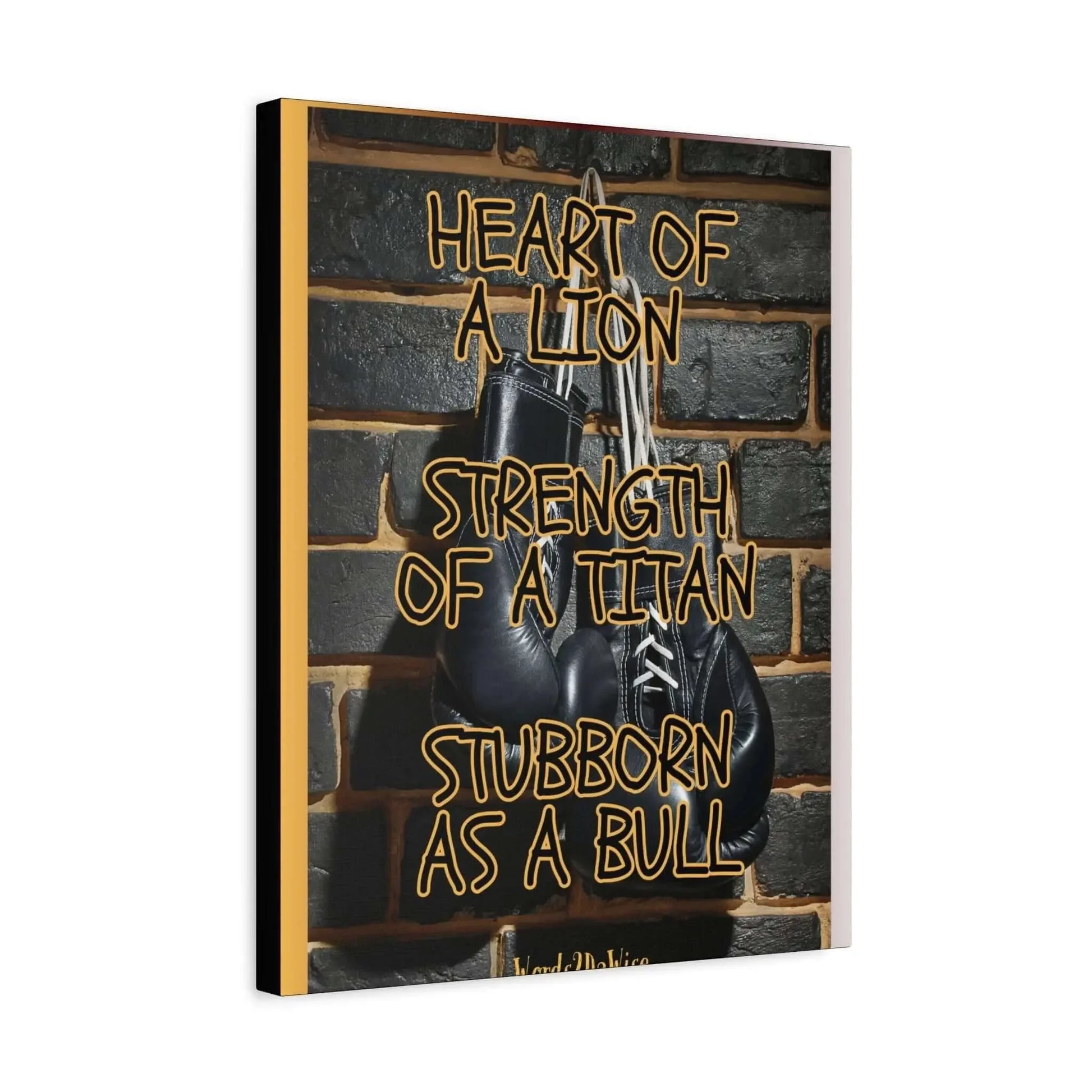 Boxing Motivational Canvas Art For Gym And Home Office Wall Decor Strength Resilience And Focus - One OF One CreaXtions