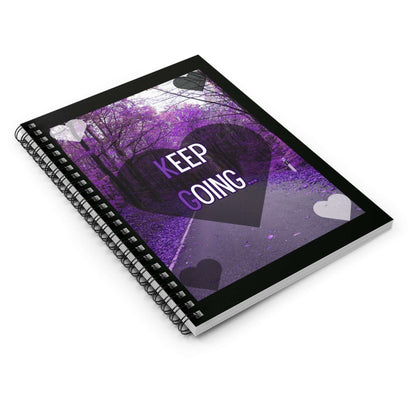 Motivational Spiral Notebook - Keep Going Design
