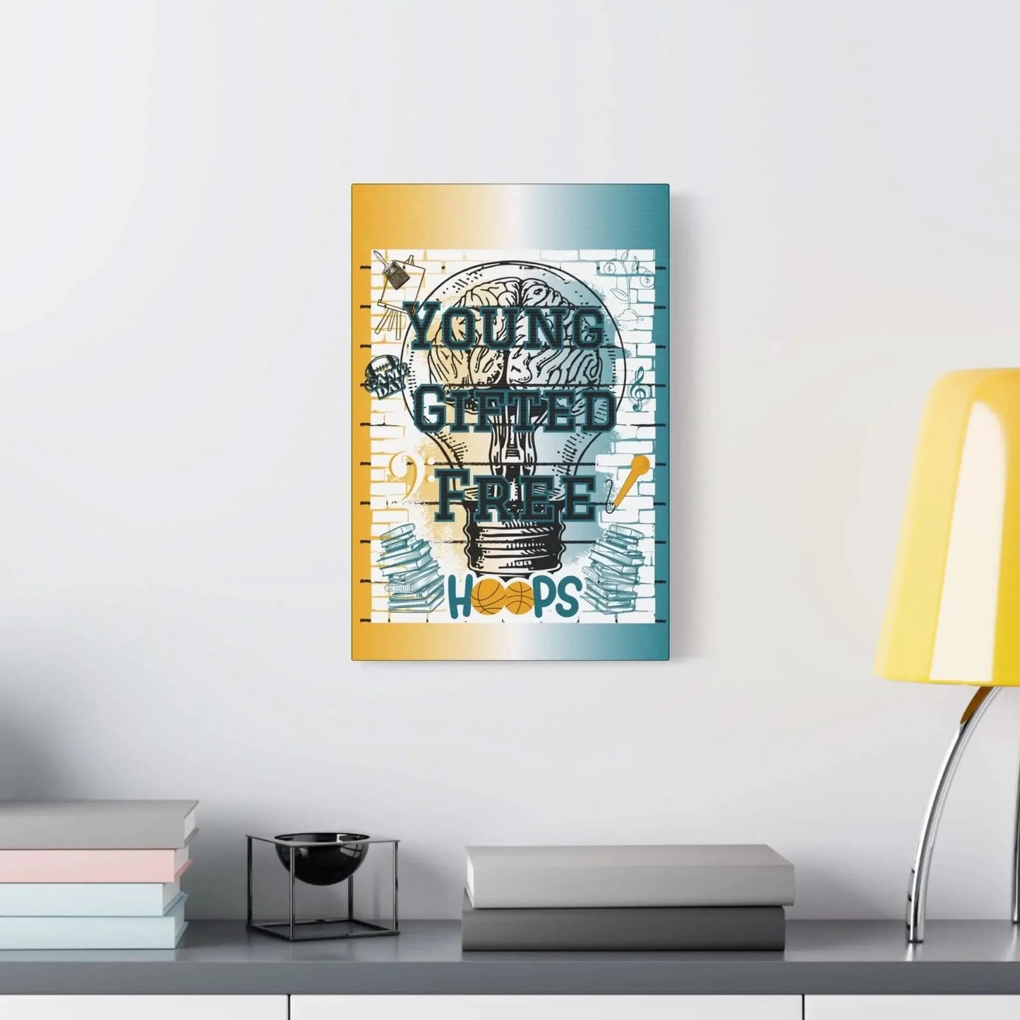 GIFTED WALL ART -Young, Gifted & Free - One OF One CreaXtions