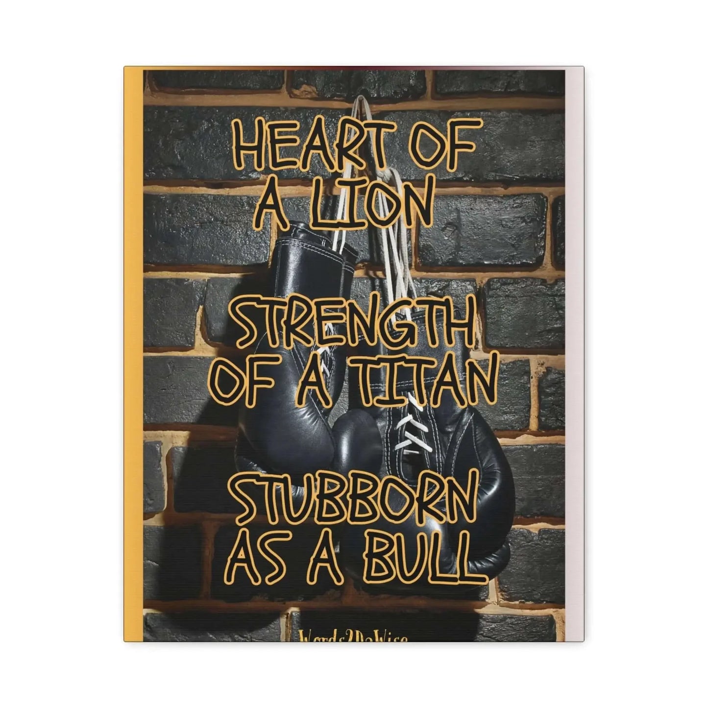 Boxing Motivational Canvas Art For Gym And Home Office Wall Decor Strength Resilience And Focus - One OF One CreaXtions