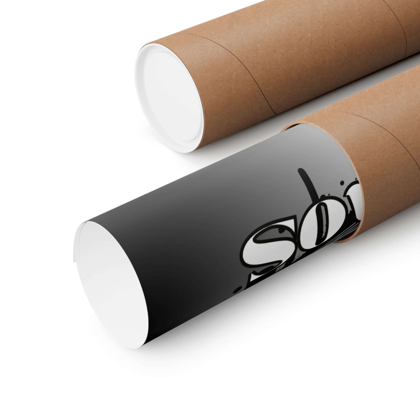 Poster — "I Turned My Chaos Into Peace" Yin Yang Cat Matte Vertical Art Print