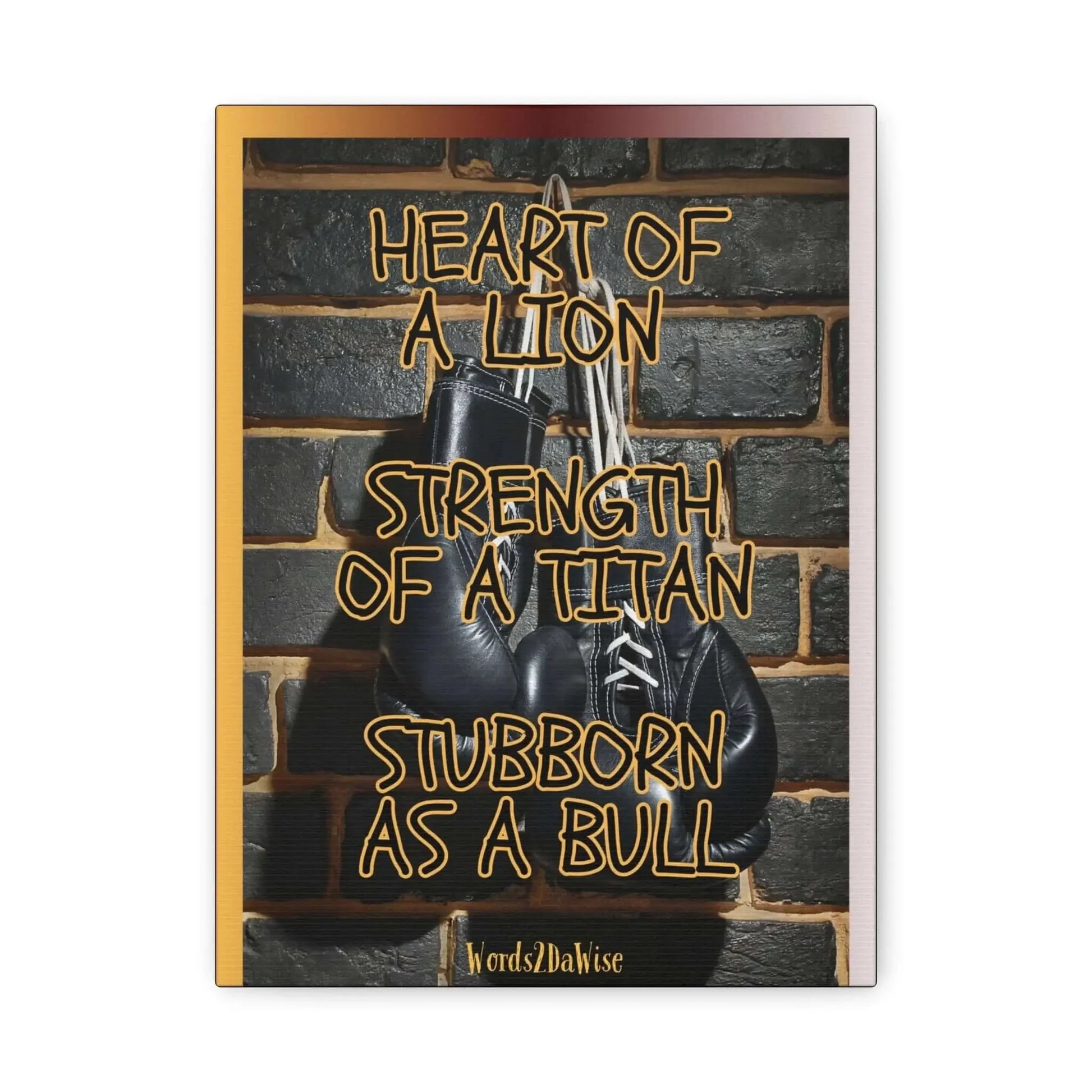 Boxing Motivational Canvas Art For Gym And Home Office Wall Decor Strength Resilience And Focus - One OF One CreaXtions