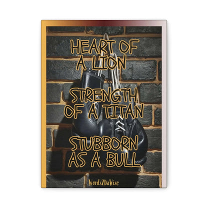 Boxing Motivational Canvas Art For Gym And Home Office Wall Decor Strength Resilience And Focus - One OF One CreaXtions