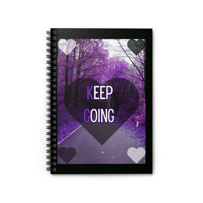 Motivational Spiral Notebook - Keep Going Design