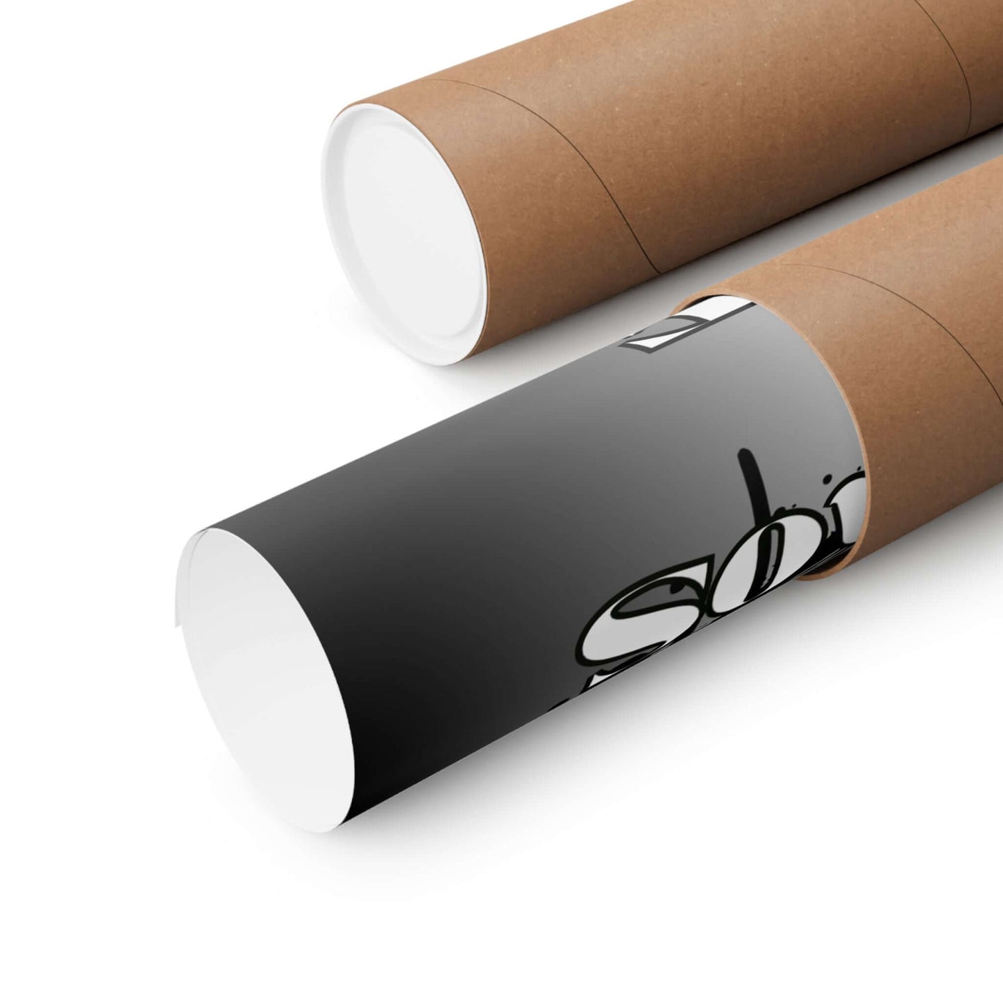 Poster — "I Turned My Chaos Into Peace" Yin Yang Cat Matte Vertical Art Print