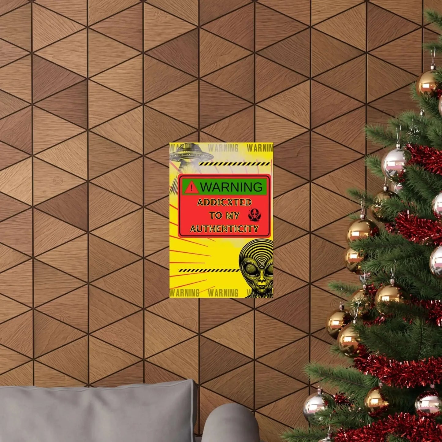 Authenticity Poster Print Addicted to My Authenticity Wall Art for Dorm Rooms Studios and Collectibles Matte Finish - One OF One CreaXtions