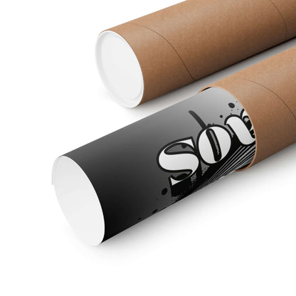 Poster — "I Turned My Chaos Into Peace" Yin Yang Cat Matte Vertical Art Print