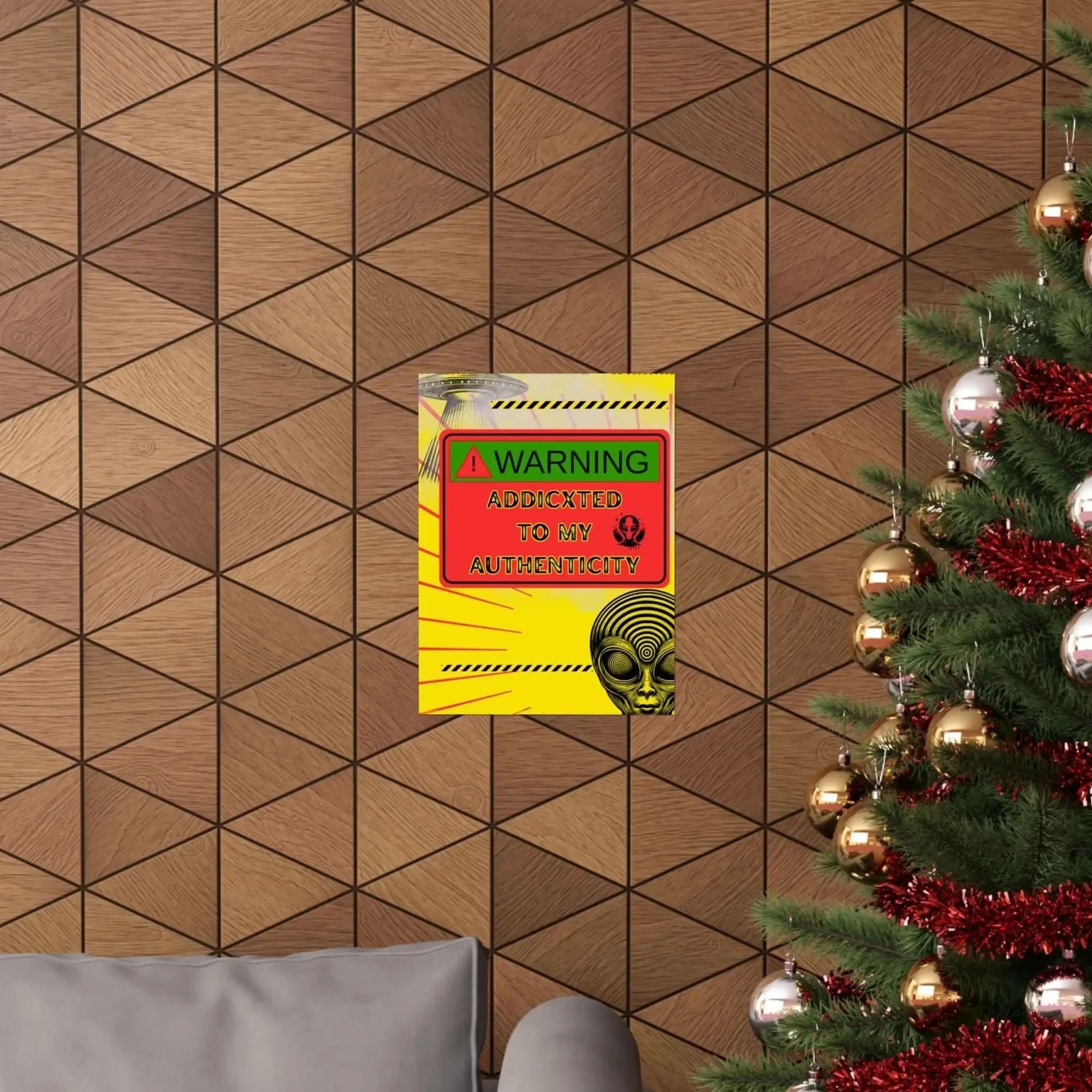 Authenticity Poster Print Addicted to My Authenticity Wall Art for Dorm Rooms Studios and Collectibles Matte Finish - One OF One CreaXtions