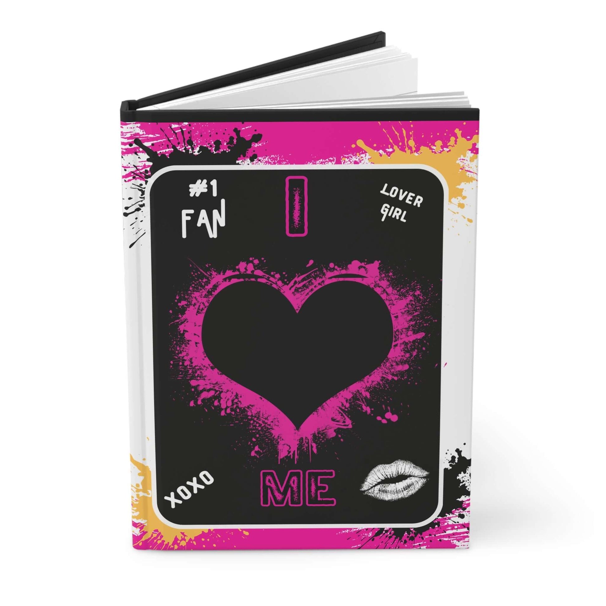 Self-love journal Heart - Graffiti Hardcover Journal with vibrant design and heartfelt message.