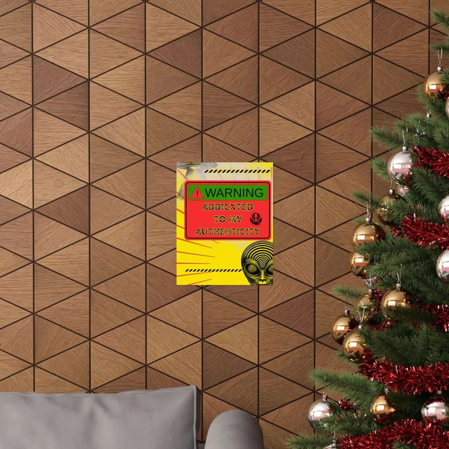 Authenticity Poster Print Addicted to My Authenticity Wall Art for Dorm Rooms Studios and Collectibles Matte Finish - One OF One CreaXtions