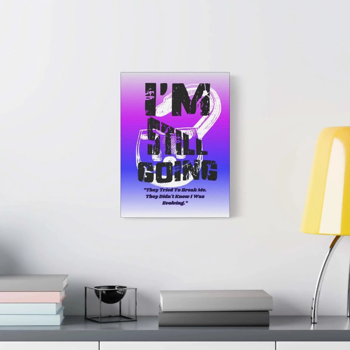 Motivational Canvas Wall Art-Keep Pushing Forward - One OF One CreaXtions