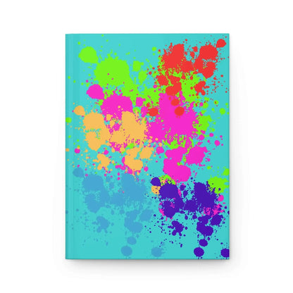 Color Splash Hardcover Journal Bright Paint Splat Matte Notebook for Artists and Kids - One OF One CreaXtions
