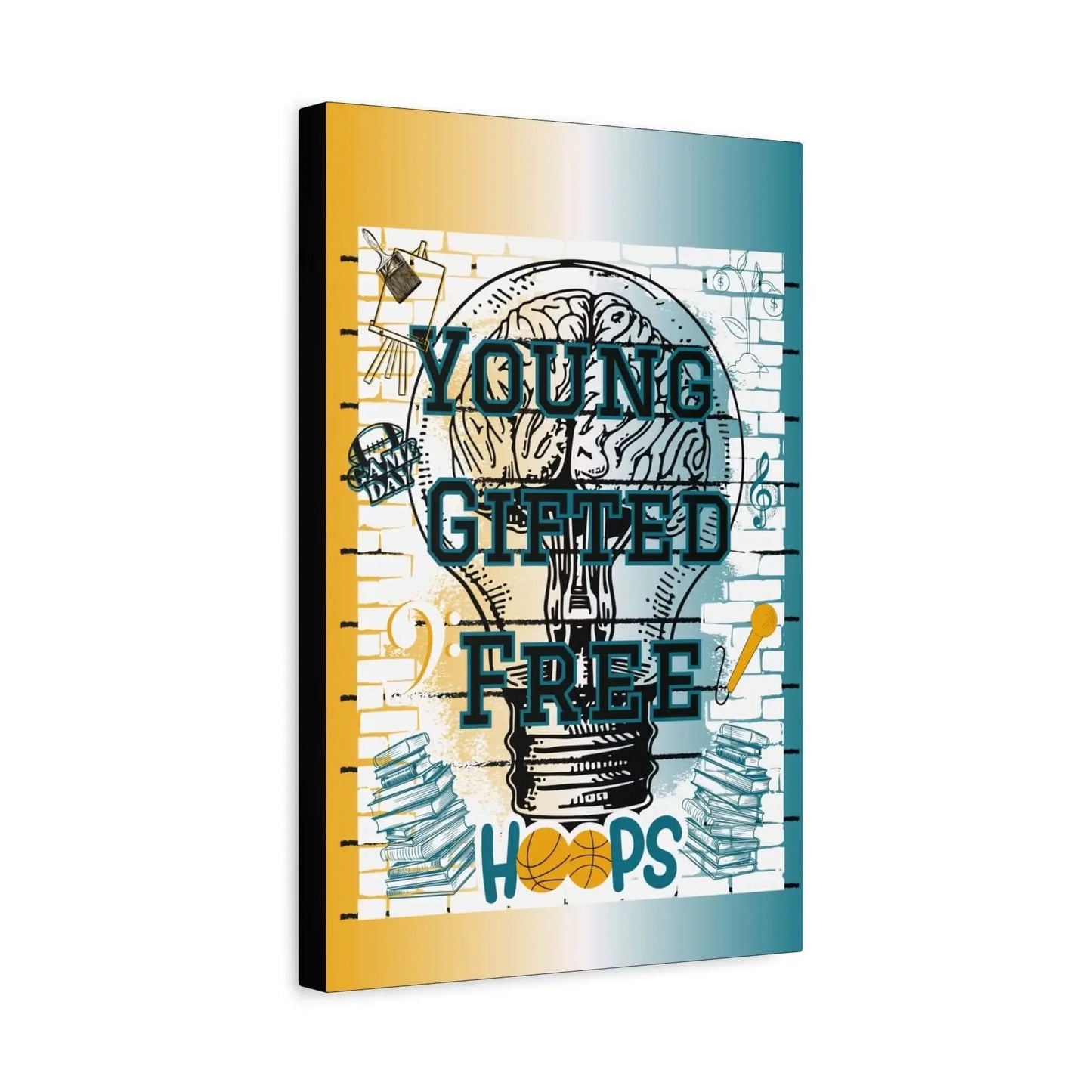 GIFTED WALL ART -Young, Gifted & Free - One OF One CreaXtions