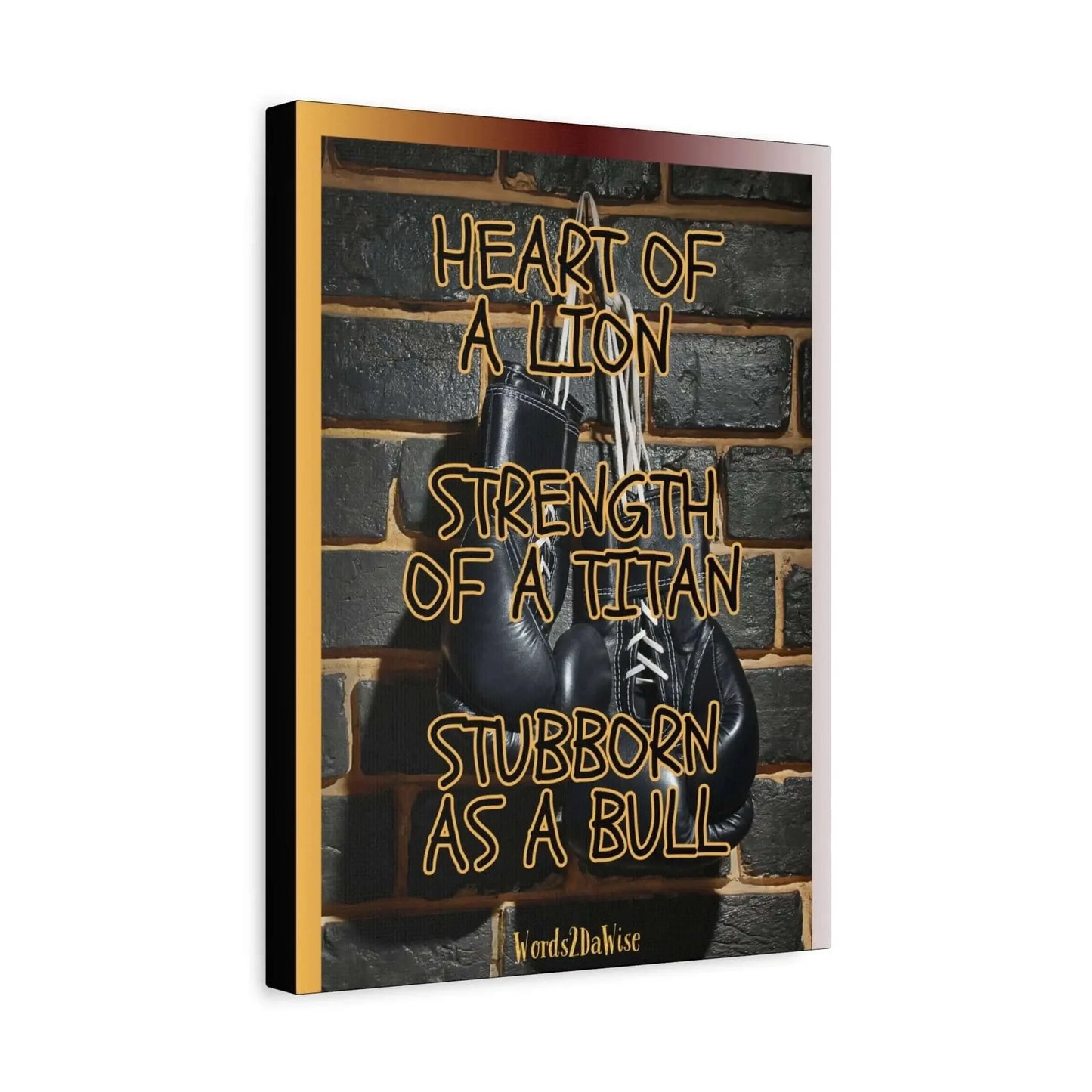 Boxing Motivational Canvas Art For Gym And Home Office Wall Decor Strength Resilience And Focus - One OF One CreaXtions