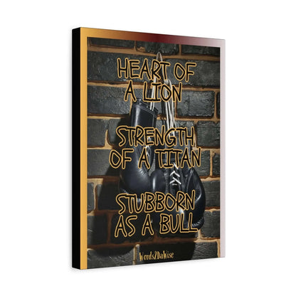 Boxing Motivational Canvas Art For Gym And Home Office Wall Decor Strength Resilience And Focus - One OF One CreaXtions