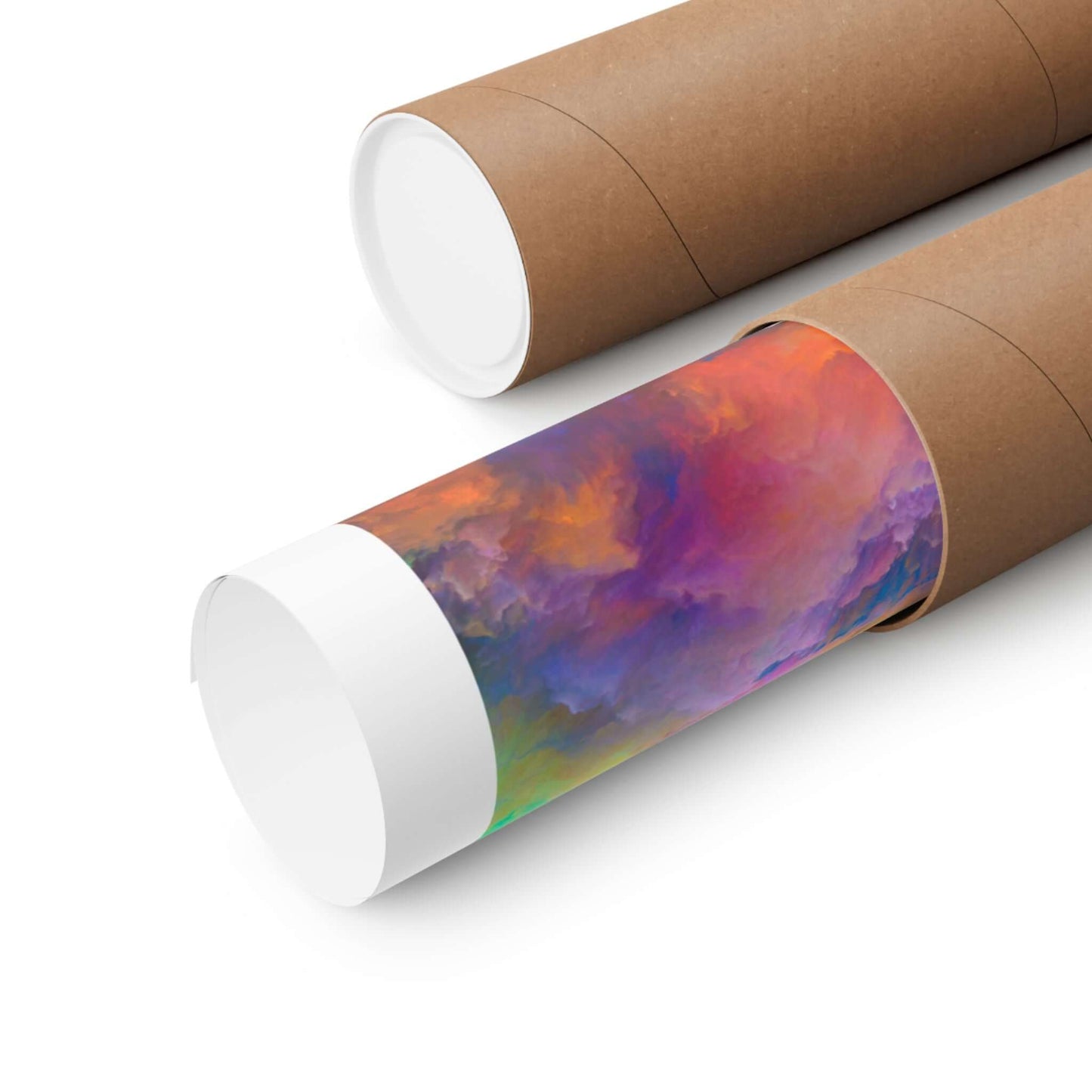 Motivational Matte Poster — "Worry Less, Create More" Colorful Vertical Art