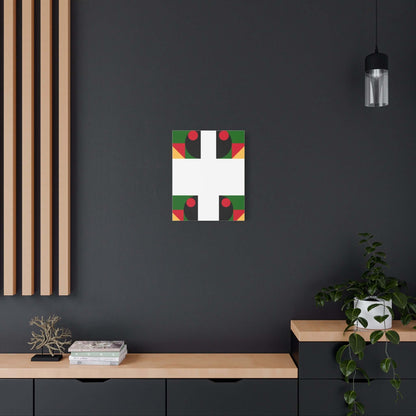 Modern Geometric Canvas Wall Art — Minimal Abstract Accent
