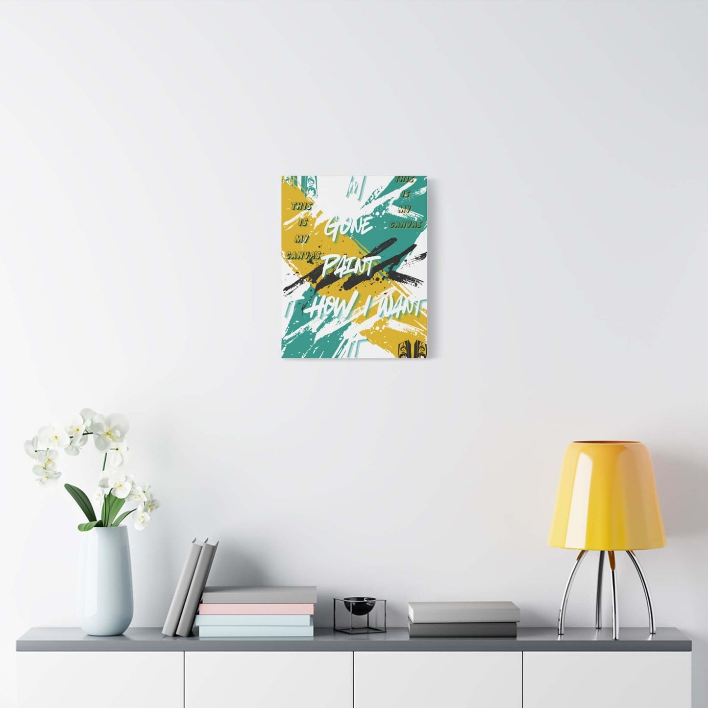 Abstract Brushstroke Canvas Wall Art