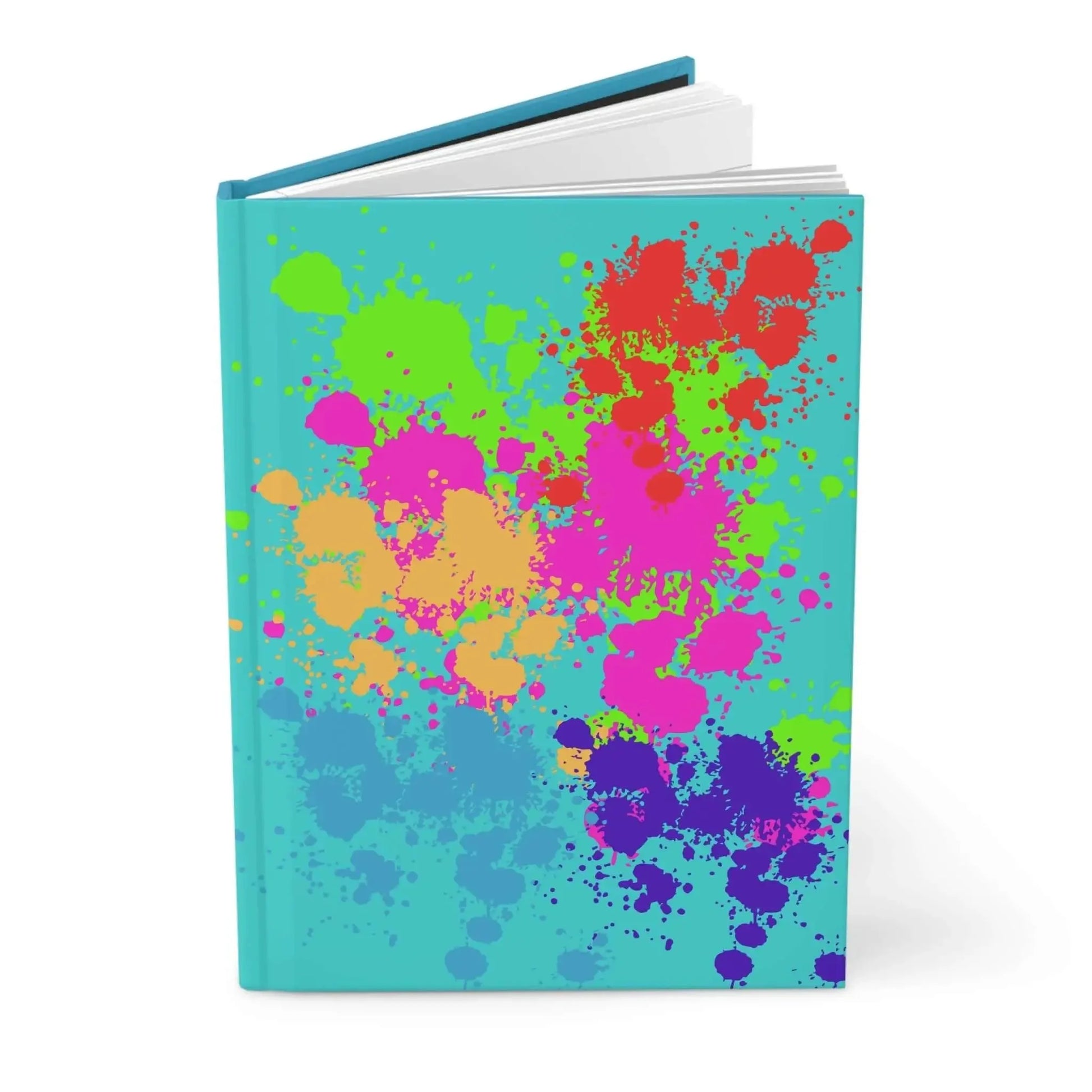 Color Splash Hardcover Journal Bright Paint Splat Matte Notebook for Artists and Kids - One OF One CreaXtions