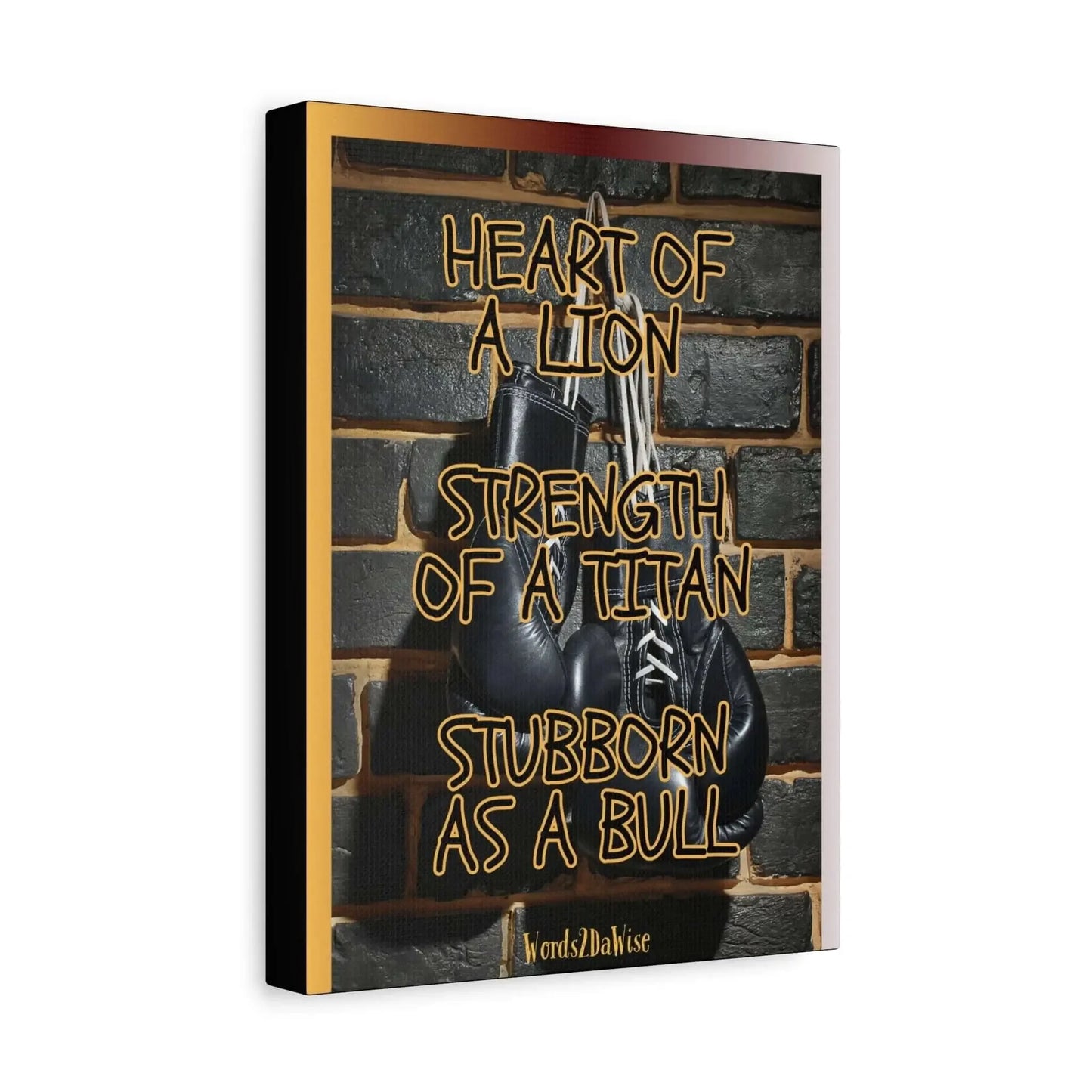 Boxing Motivational Canvas Art For Gym And Home Office Wall Decor Strength Resilience And Focus - One OF One CreaXtions