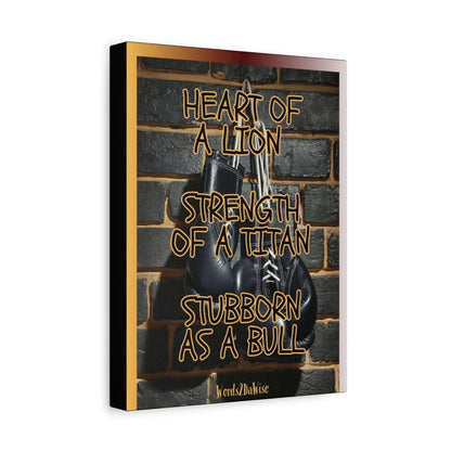 Boxing Motivational Canvas Art For Gym And Home Office Wall Decor Strength Resilience And Focus - One OF One CreaXtions